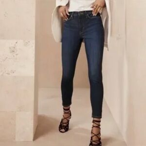 Banana Republic Dark Wash High Rise Skinny Jeans 27 Petite